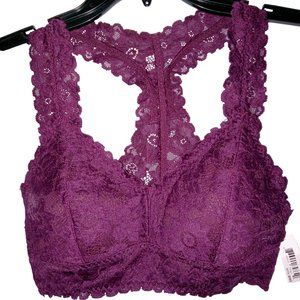 MAE Purple Lace Bra Bralette Size U. S. Small NWT